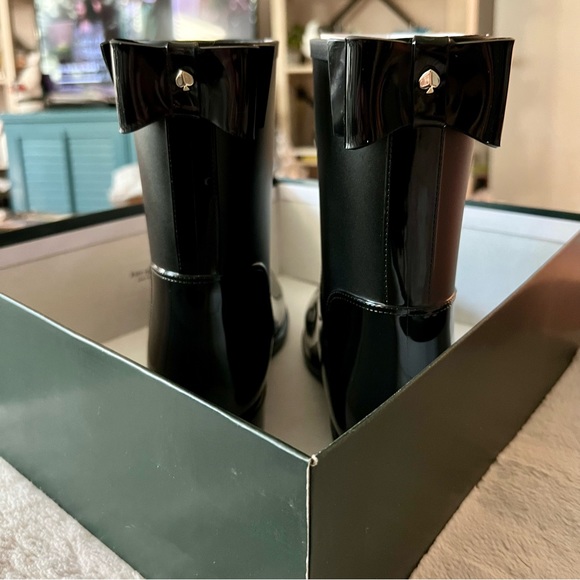 Kate Spade Black Rainboots - Picture 6 of 9